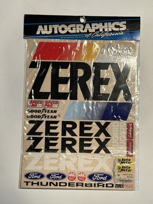 Autographics Zerex, Thunderbird RC Car Decal New Vintage Stickers 622 (12E)