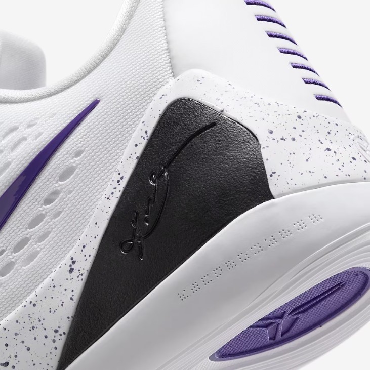 New Nike Kobe 9 Elite Low EM Protro Shoes - White/ Court Purple