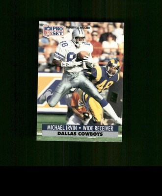 1991 Pro Set #132 Michael Irvin  Football Card Dallas Cowboys