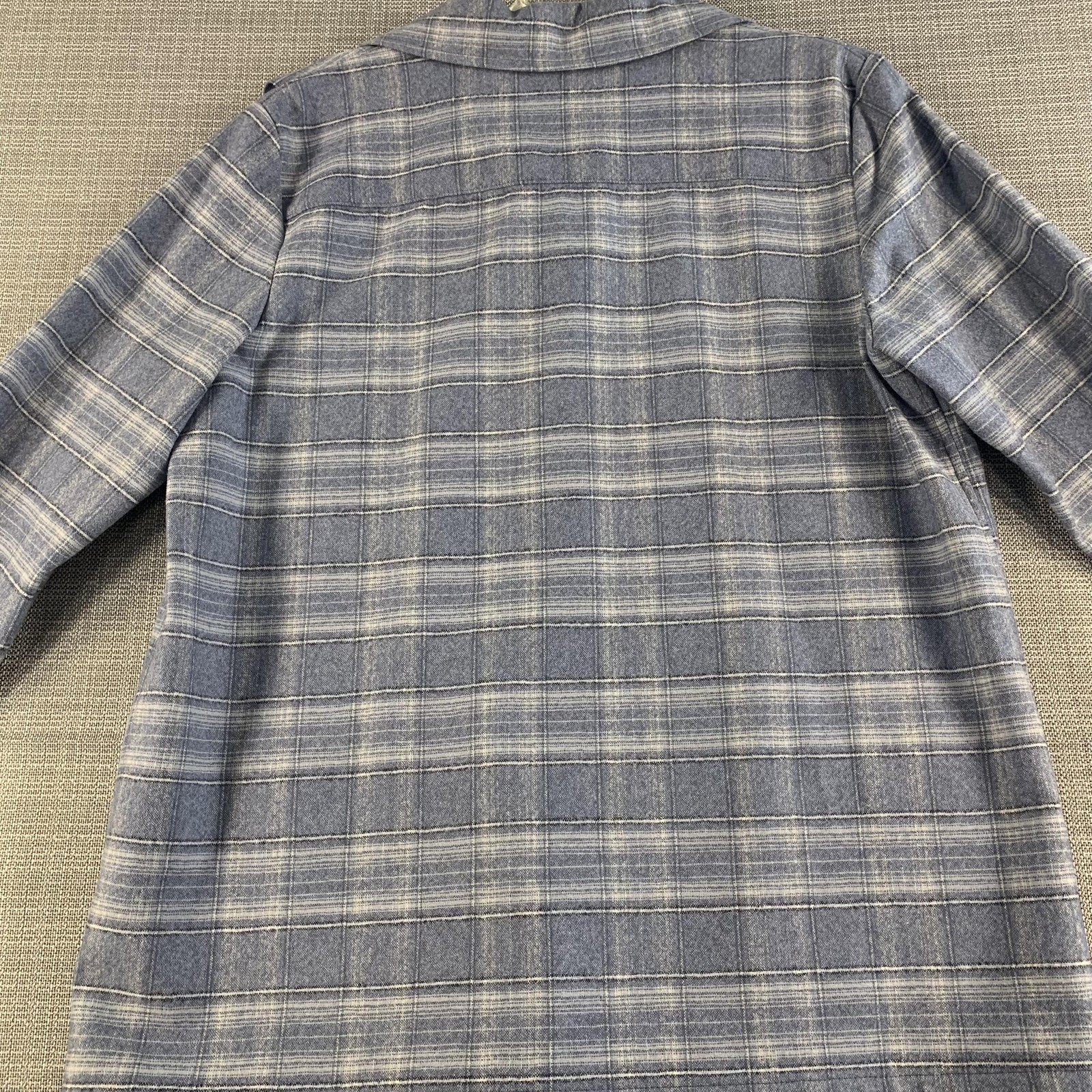 Pendleton Jacket Womens Large Blue Gray Plaid 100… - image 12