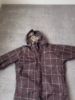FOURSQUARE 15K Shell System (Men's LARGE) Snowboard Ski Zip Brown Check Jacket