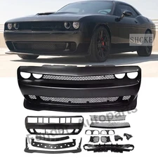 NEW Front Bumper Cover Kit Fits 2008-2014 Dodge Challenger Hellcat Style SRT