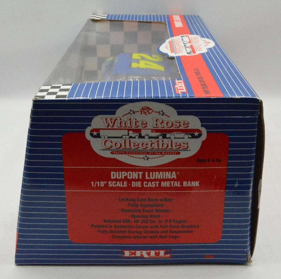 Jeff Gordon Escala 1/18 Dupont Chevy Lumina Ertl Rosa Blanca Coleccionables Banco #24 Foto 2 de 4