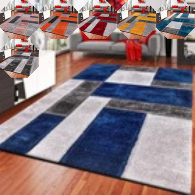 Großflächen Shaggy Teppiche für Wohnzimmer Flur Läufer Schlafzimmerteppich Fußmatte