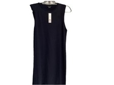 NWT THEORY Dambrab Navy knit Dress Size Large 395