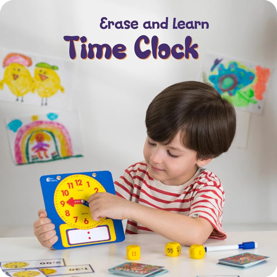 Kids Learning Time Activity Game Set, 53 Piece Set, Interactive Play, 4 Fun T... - Image 4 of 4