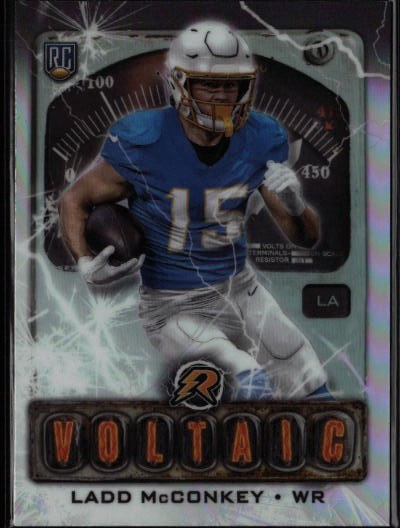 2024 Topps Resurgence #V-12 Ladd McConkey Voltaic Refractor