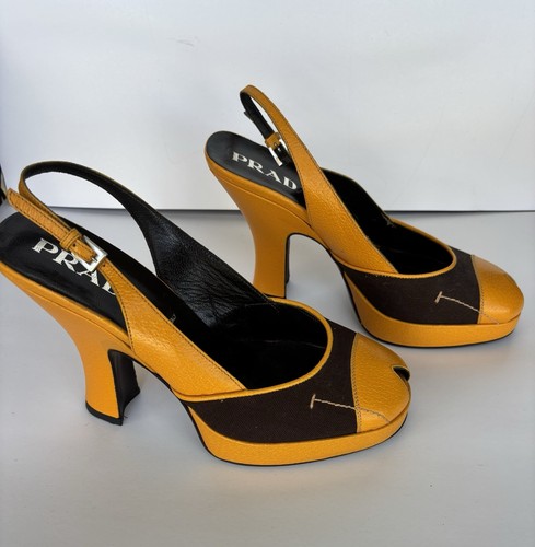 PRADA Women’s Platform Shoes 38 1/2 Vtg? New No Box