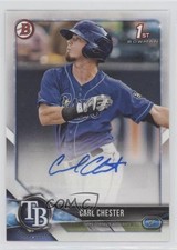 2018 Bowman Prospect Carl Chester #PA-CC Auto w3h