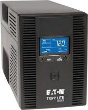 Tripp Lite OMNI1500LCDT 1500VA UPS Battery Backup, AVR, LCD, 10 Outlets, Black
