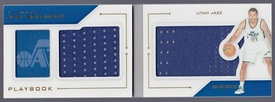 2016-17 NBA Preferred Playbook Jumbo Jersey Relic Booklet Joel Bolomboy RC /99