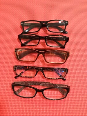 Lot of 5 Pcs Eyeglass Frames Full Rim: Ray Ban, TruVision and other 