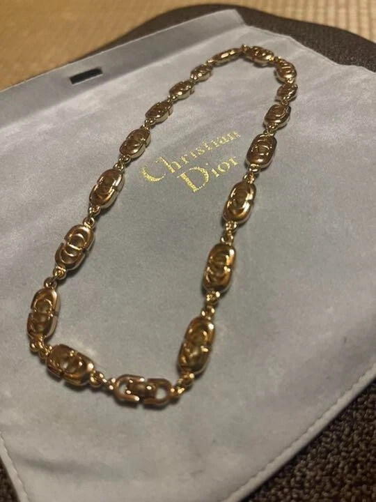 Stunning Vintage Christian Dior CD Chain Necklace