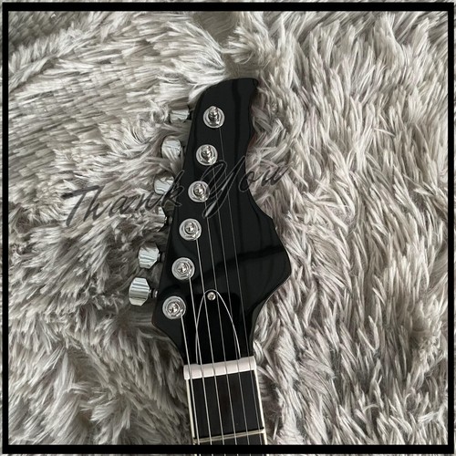 Languedoc Electric Guitar Spalted Maple Veneer HH Pickups Trapeze Tailpieceš„ - Picture 5 of 9