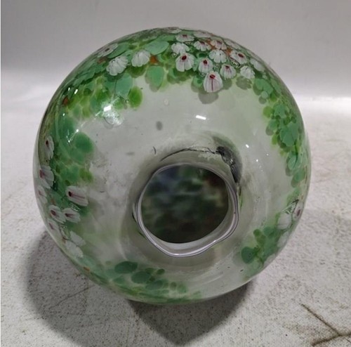 Art Glass Millefiori Vase 8.5 X 7" Beautifully Handcrafted Murano - Picture 3 of 4