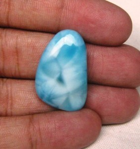 D-4884 Wholesale Price Larimar loose gemstone For jewelry 18 Cts Natural Larimar Cabochon gemstone Natural Larimar Cabochon Top Glorious