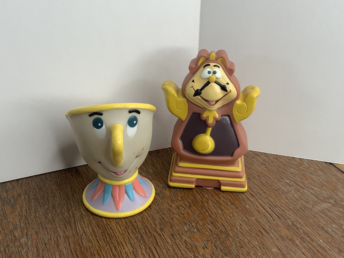 Vintage Pizza Hut Disney Beauty Beast Kids Toy Hand Puppets