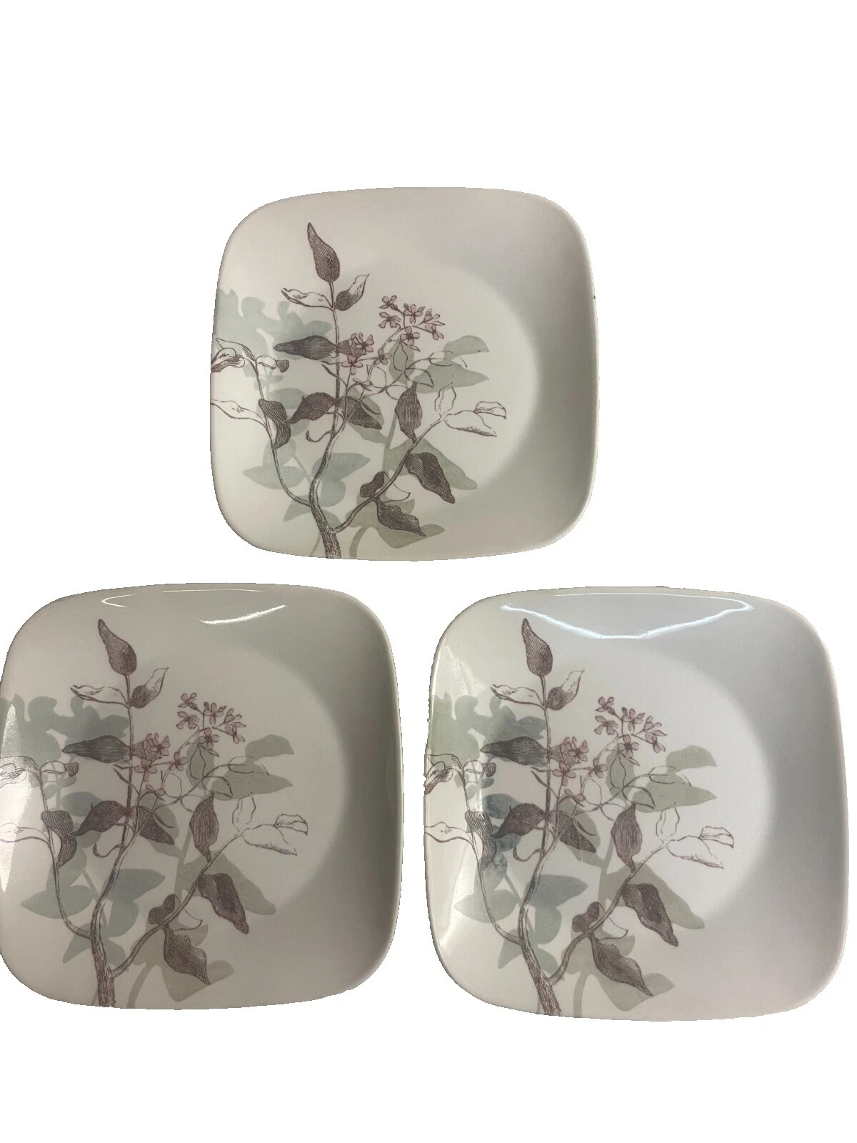 Platos de Vajilla cuadrado blanco Corelle