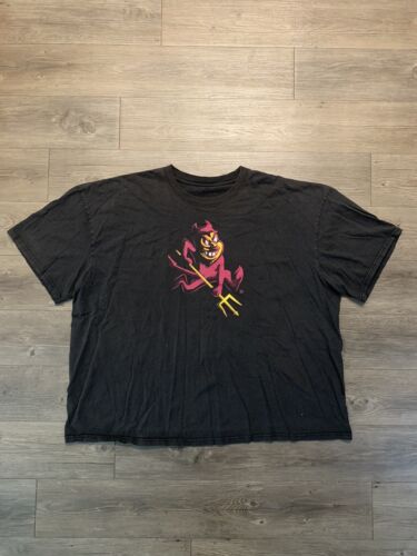 Vintage 90s Y2K Arizona State University Shirt Sz 4XL Graphic Sun Devils Flames