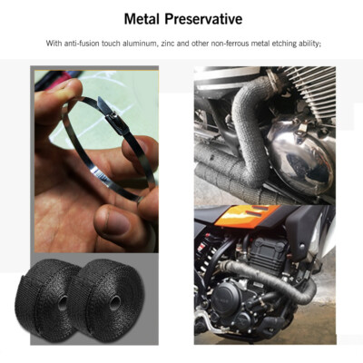 GEARZAAR 20M*5CM Car Exhaust Wrap Roll Titanium For Car Motorcycle