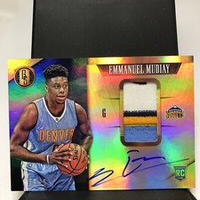 EMMANUEL MUDIAY RPA 10/25 SSP 2015-16 Gold Standard 4-Color Jersey Relic 229