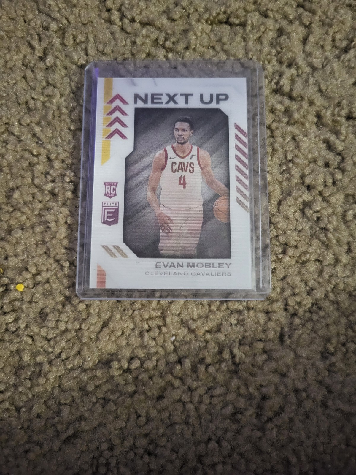 2021-22 Donruss Elite Evan Mobley Next Up Rookie Card #NU-EMO SSP Cavs RC