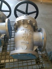 NEWCO Angle globe valve 71F-CB3 6” 150 RF Flanged WCBxCR13xHF