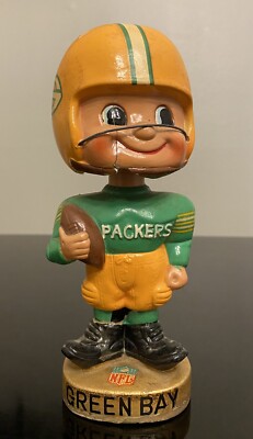 1961-66 6.5” Green Bay Packers Football Bobblehead Nodder