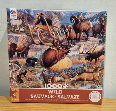 Ceaco 1000-teiliges Puzzle Wild Country schwer zu finden