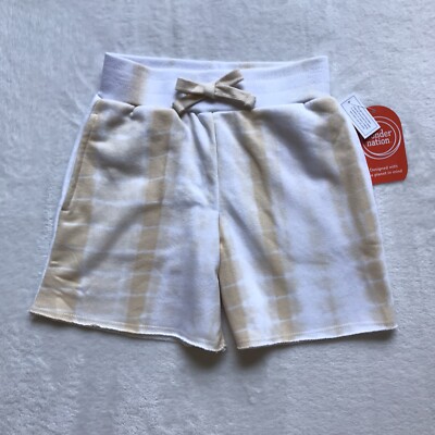 WonderNation Girls Tie Dye Elastic Waist Athleisure Shorts S (6-6X)Waist 22'' NWT