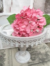 Tortenplatte mit Fuß Clayre & Eef Spiegel Ø 26x25 cm braun grau weiß Shabby 