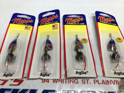 4pks Mepps Spinner Aglia #1 Rainbow Trout Bray Dressed Treble  Save 
