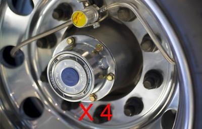 #ad #ad 4 CROSSFIRE TIRE EQUALIZER SYSTEM 105 PSI STAINLESS STEEL HOSES $282.00