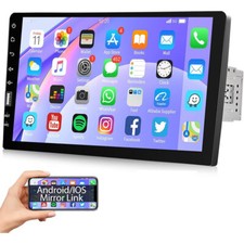 Autoradio 1 DIN Android/IOS Mirror Link con Schermo 9" USB Bluetooth FM SWC