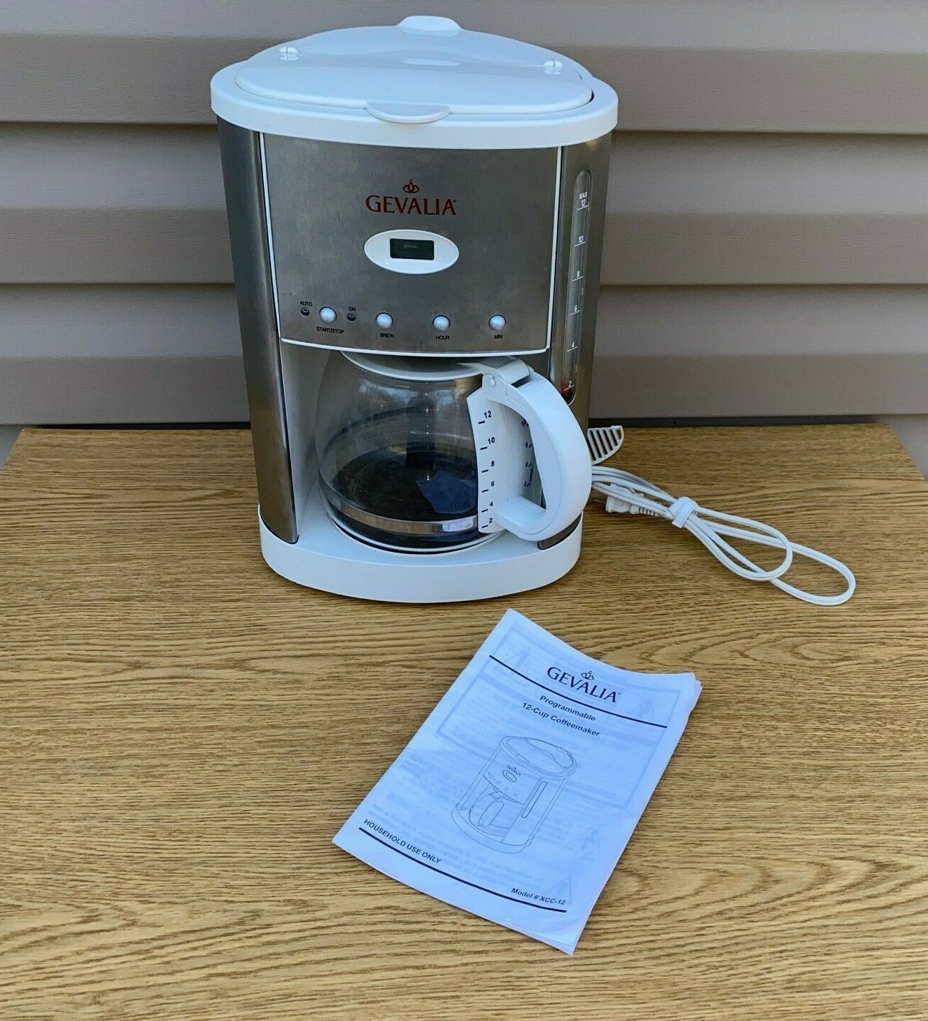Gevalia Kaffe XCC-12 White 12 Cup 
