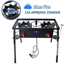 Double Burner Propane Burner Gas Stove For Outdoor Cooking Camping