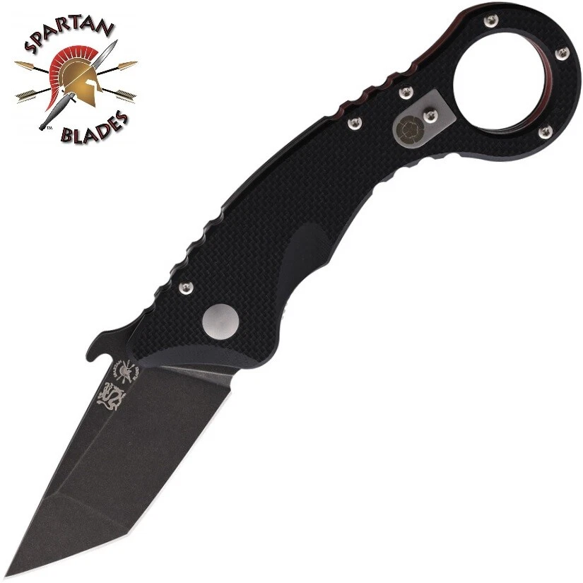 Spartan Blades Shoto Ronin Folding Karambit CTS-XHP Black Tanto ...