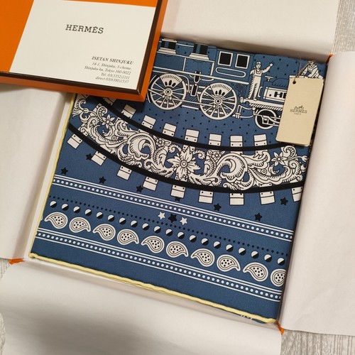 Unused w/box HERMES Carre 55 ALL ABOARD ! Silk Scarf Bandana 55cm - Picture 6 of 24