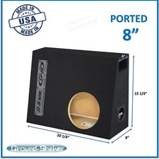 Chevy Silverado Regular Cab 8" Single Ported Vented Sub Box Subwoofer Enclosure
