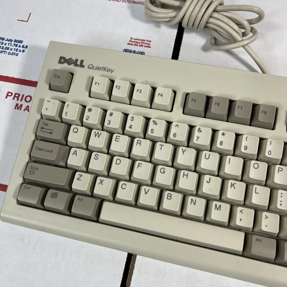 Dell SK-1000REW QuietKey PS/2 Wired Keyboard Vintage Retro - SAME DAY - WARRANTY - Image 4 of 4