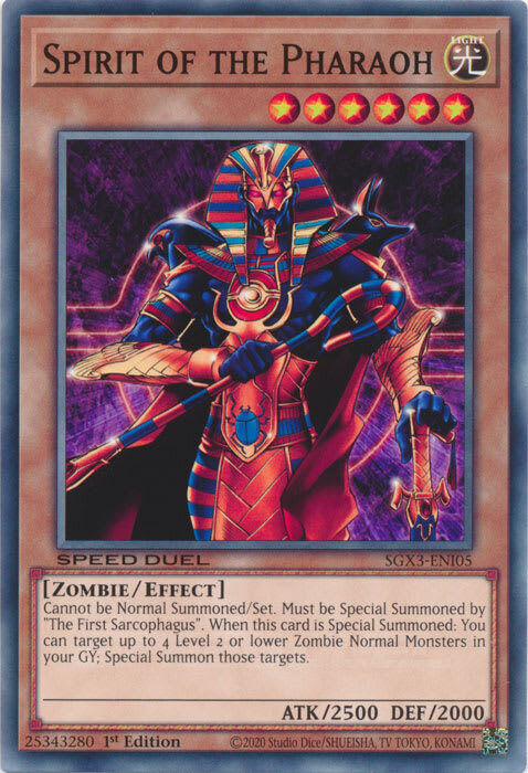 Yu-Gi-Oh! - Spirit of the Pharaoh (SGX3-ENI05) - Speed Duel Yu-Gi-Oh! - Spirit of the Pharaoh (SGX3-ENI05) - Speed Duel