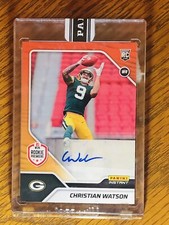 2022 Packers Christian Watson Orange Auto /10 Card #8 of 10 Panini First Look 🔥