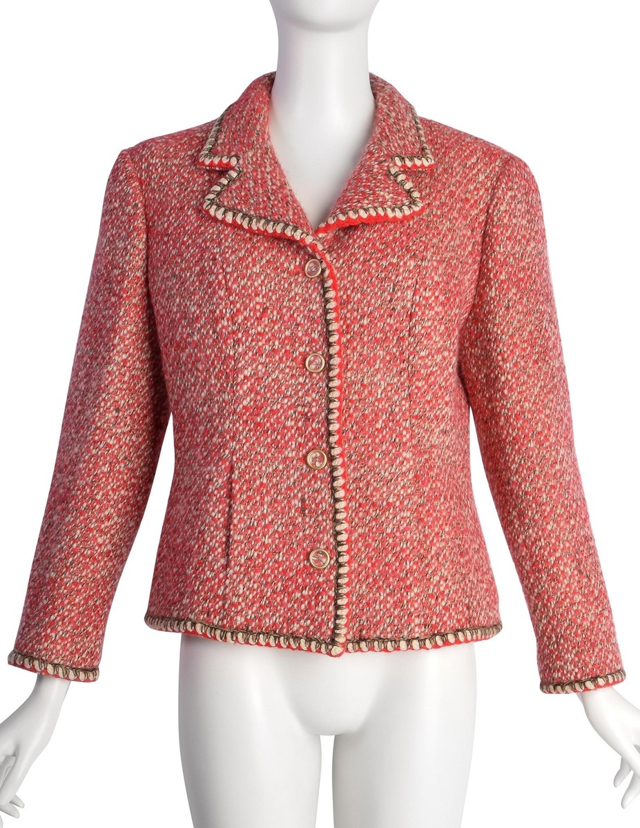 ジャケット・アウター Louren summer tweed puffsleeve blouson tweed jacket women's summer puff short sleeve round neck - Temu