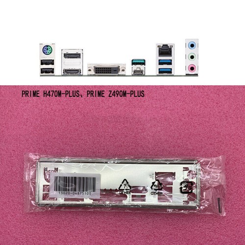 H470M-PLUS Z490M-PLUS FOR IO I/O Back Plate BackPlate #A6-32 | eBay.de
