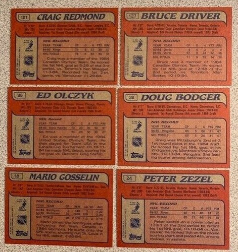 1985-86 TOPPS HOCKEY Singles, RCs - Complete Your Set - You Pick - FREE S/H - Picture 6 of 6