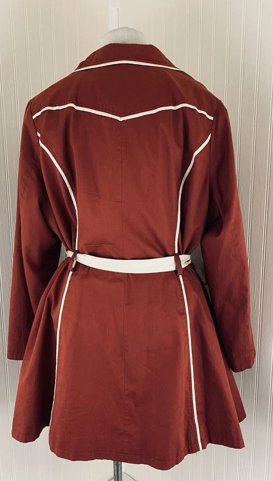 Vintage ModCloth Belted Jacket Open Front  jacket Plus Size 2 XL - Image 3 of 4