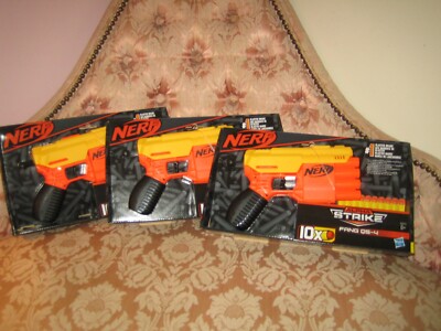 Nerf Alpha Strike Fang QS-4 Blaster 4-Dart Blasting Fire 4 Darts in einer Reihe x3 Set