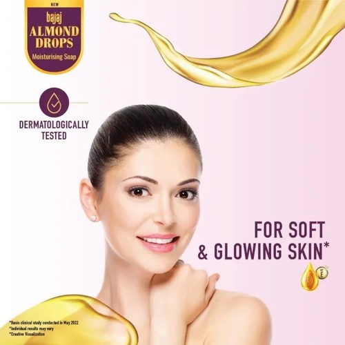 Bajaj Almond Drops Moisturising Soap 100g (100g X 5) - Picture 7 of 11