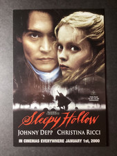 MOVIE / FILM POSTCARD, Sleepy Hollow…Johnny Depp, Christina Ricci, 1999