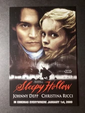 MOVIE / FILM POSTCARD, Sleepy Hollow…Johnny Depp, Christina Ricci, 1999